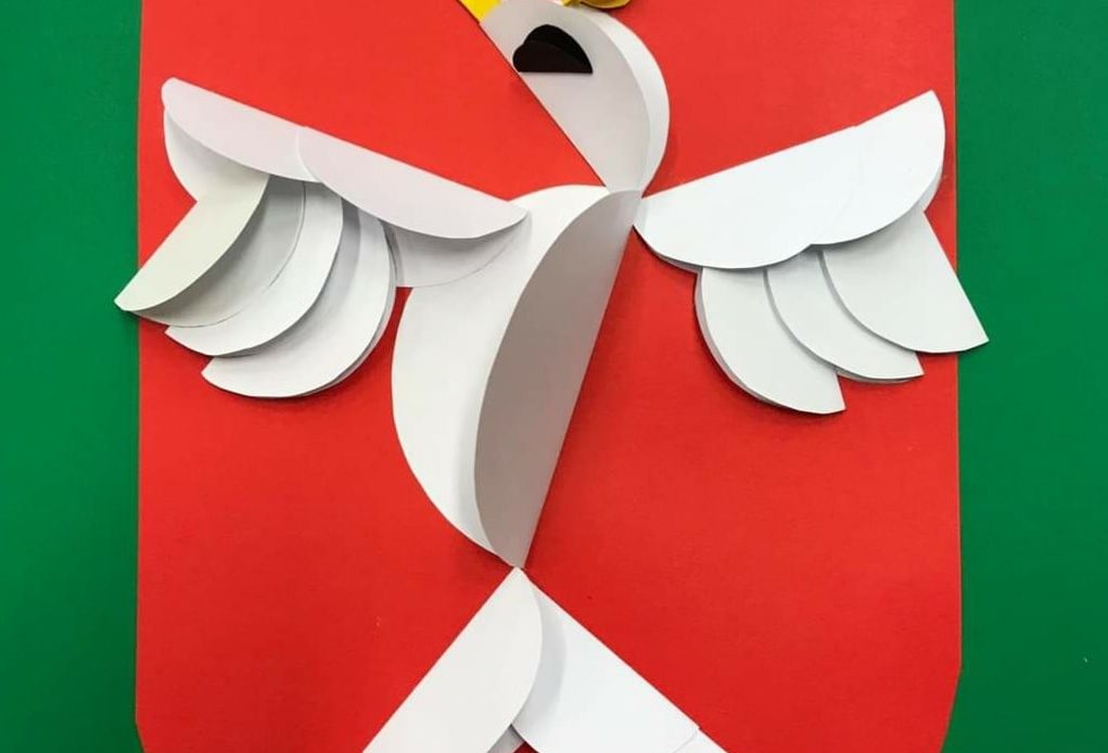orzeł origami , praca plastyczna