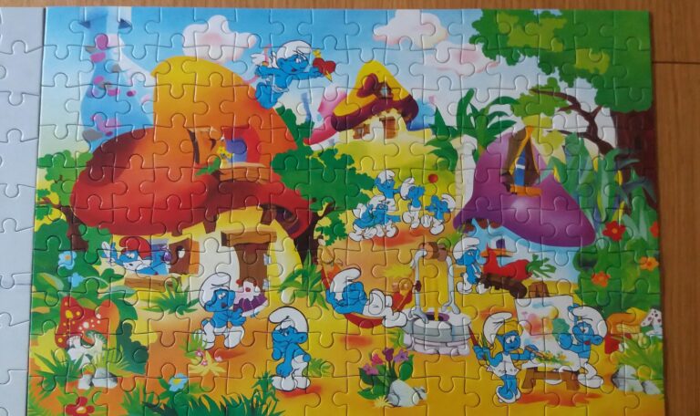 Puzzle 160 elementów - ułożone przez dzieci